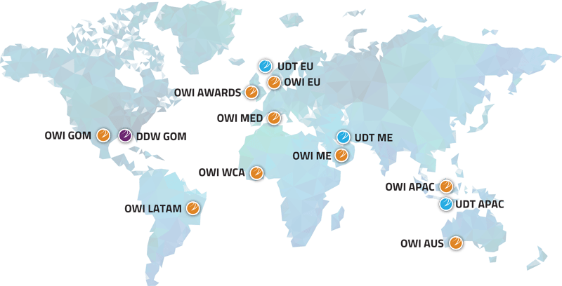 Offshore Network - Global Conference Series 2021 Map