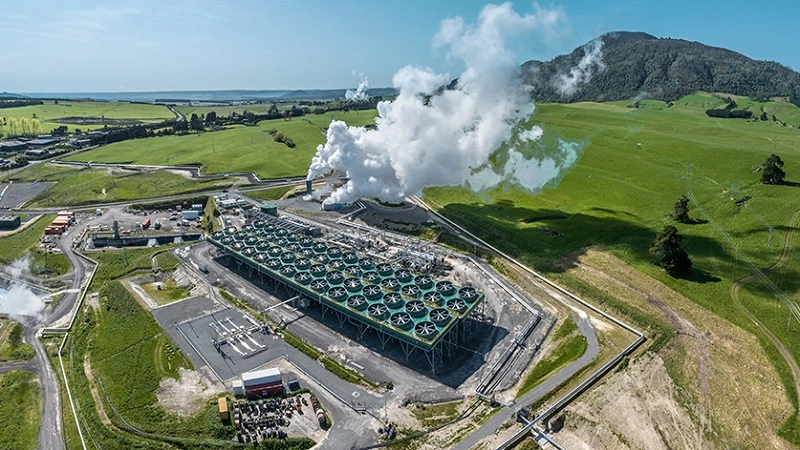 Image of the Te Huka 3 power station in New Zealand. 