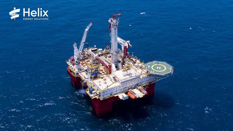 The Helix Q7000 DP Class 3 semisubmersible vessel. (Image source: Helix)