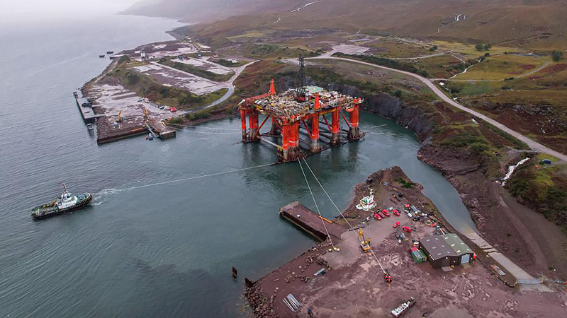  Preparations are underway for the decommissioning, recycling and possible re-use of the vessel. (Image source: Kishorn Port)