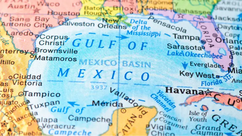gulf of mexico map