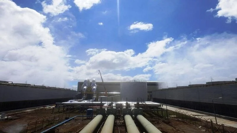 Renovation work in progress at Ken-Gen operated geothermal power plant in Kenya