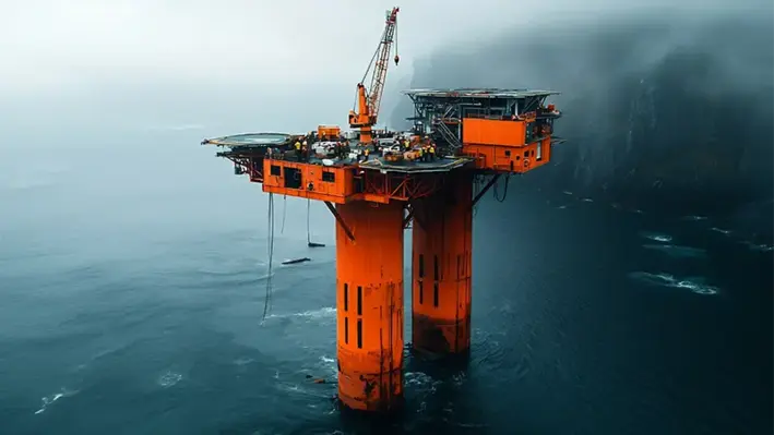 Image_shows_abandoned_offshore_oil_and_gas_decommissioning_platform_going_through_disposal_phase