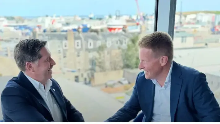 Walter Thain, Group CEO of THRE60 Energy and Graeme Fergusson, Commercial Director at AF Offshore Decom