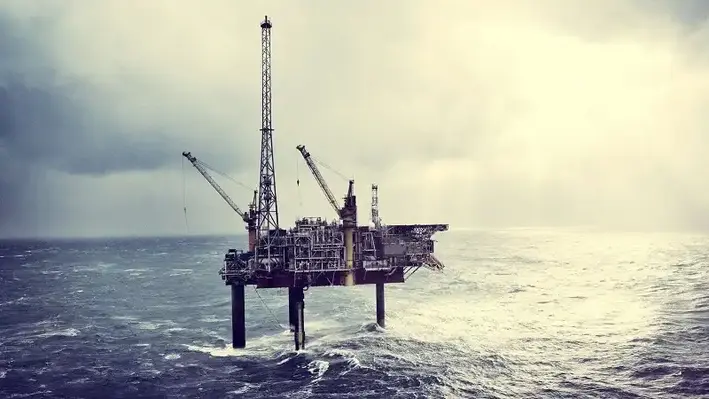 Image of an INEOS platform on the Danish continental shelf
