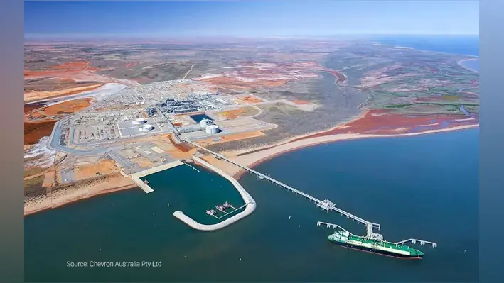 Wheatstone LNG project aerial view