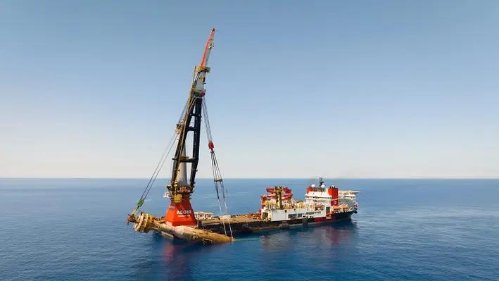 Following the successful lift, the RTM is now transitioning to the Australian Marine Complex. (Image source: Woodside)