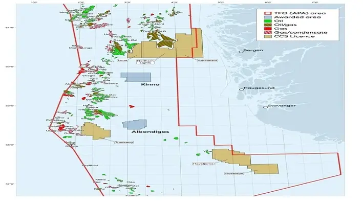 The Albondigas and Kinno licenses are expected to have a storage capacity of 5 million tons of CO2 annually. (Image source: Equinor)