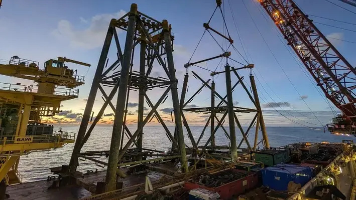 James Fisher was able to support the client through the expertise of its in-house decommissioning team and equipment. (Image source: James Fisher) 