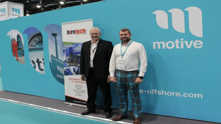 Andy Buchan and Graeme Chalmers. (Image Credit: Motive Offshore Group)