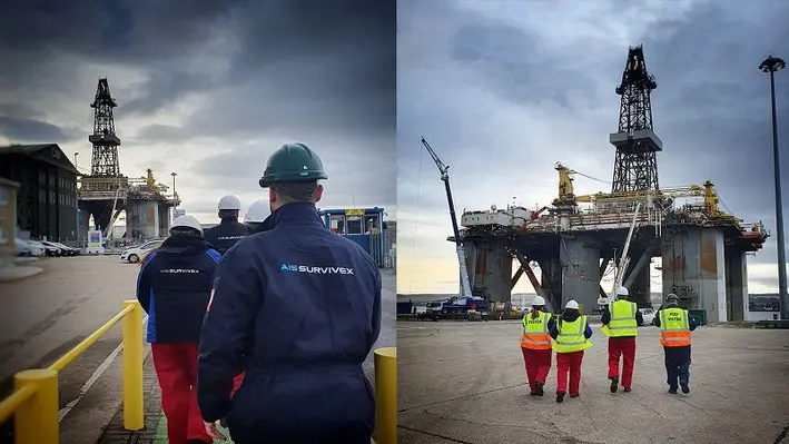 Members of AIS Survivex were invited on board the Well-Safe Defender. (Image source: AIS Survivex)