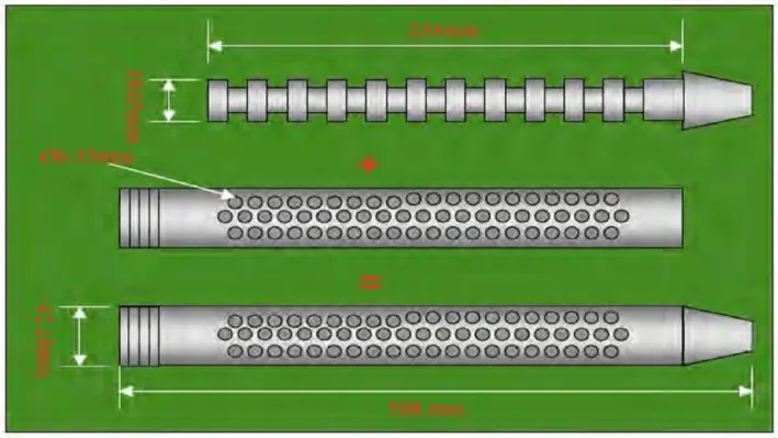 A diagram of the Wax Inhibition Tool. (Image Credit: Newcross Exploration and Production)