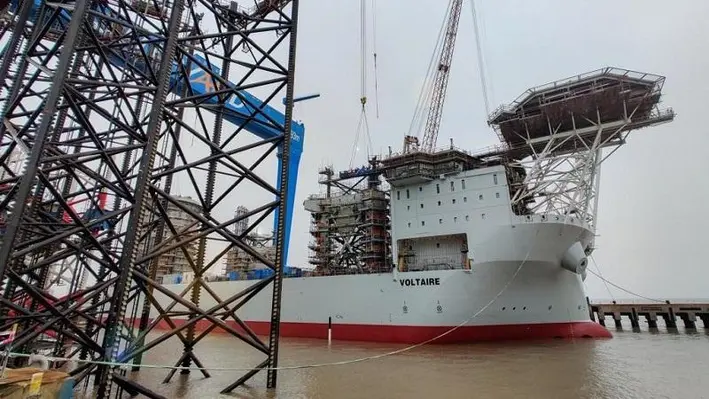 Voltaire will also be available to the oil and gas industry for the decommissioning of offshore structures. (Image Credit: Jan De Nul)