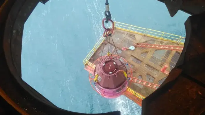 WellSentinel Clam Deployment. (Image source: Sentinel Subsea) Well sentinel
