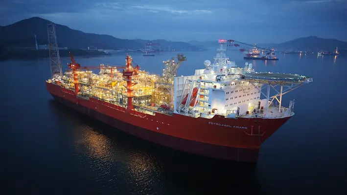 A refurbished, electrification-ready floating production storage and offloading vessel connected to a subsea production system will be deployed for phase one. (Image source: Emerson)